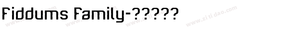 Fiddums Family字体转换